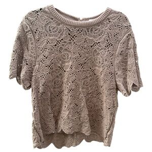 Abercrombie & Fitch Lace Blouse - Tan